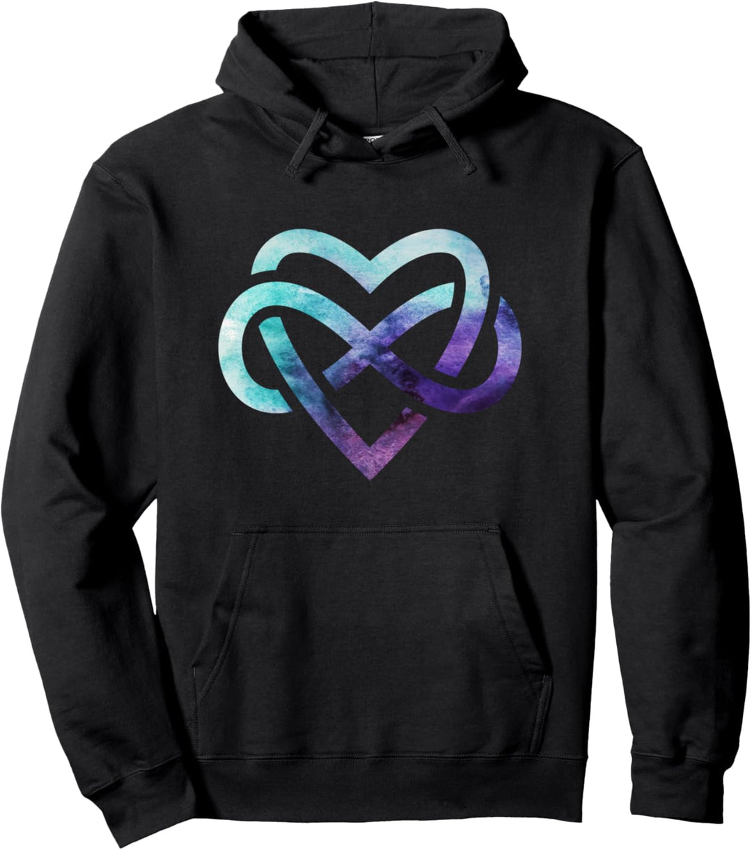 Herz der Unendlichkeit. Ein Symbol der Polyamorie. Pullover Hoodie