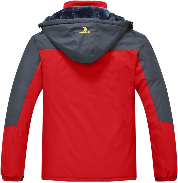 Herren Winter Fleecejacke Warm Jacke Softshelljacke Atmungsaktiv Outdoor Skijacke Winddichte Wasserd