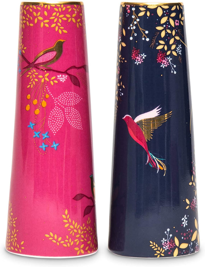 Sara Miller SMC79407-XG Portmeirion Chelsea Salz- und Pfefferstreuer-Set, Blau und Rosa, Keramik