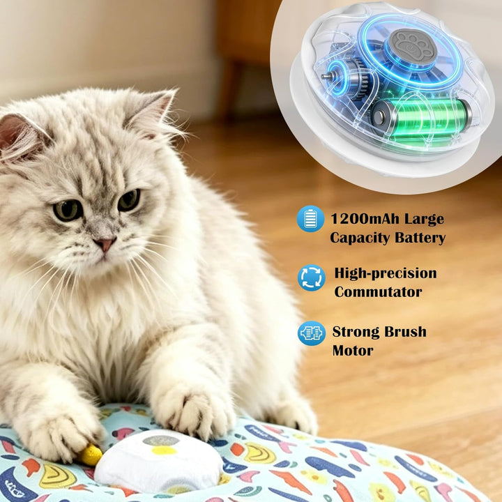 Katzenspielzeug Selbstbeschäftigung, Interaktives Katzenspielzeug, Berührungsaktiviert, USB-C Auflad