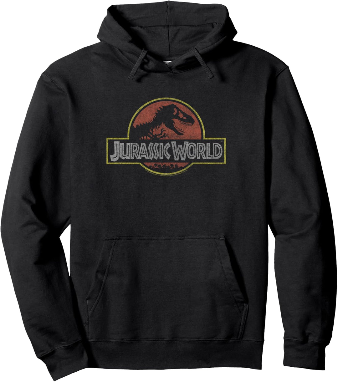 Jurassic World Retro Classic Throwback Logo Pullover Hoodie