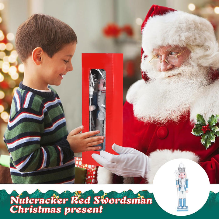 Jodsen 30 cm Weihnachten Nussknacker Soldat,Nussknacker Weihnachtsschmuck Nussknacker König,Traditio