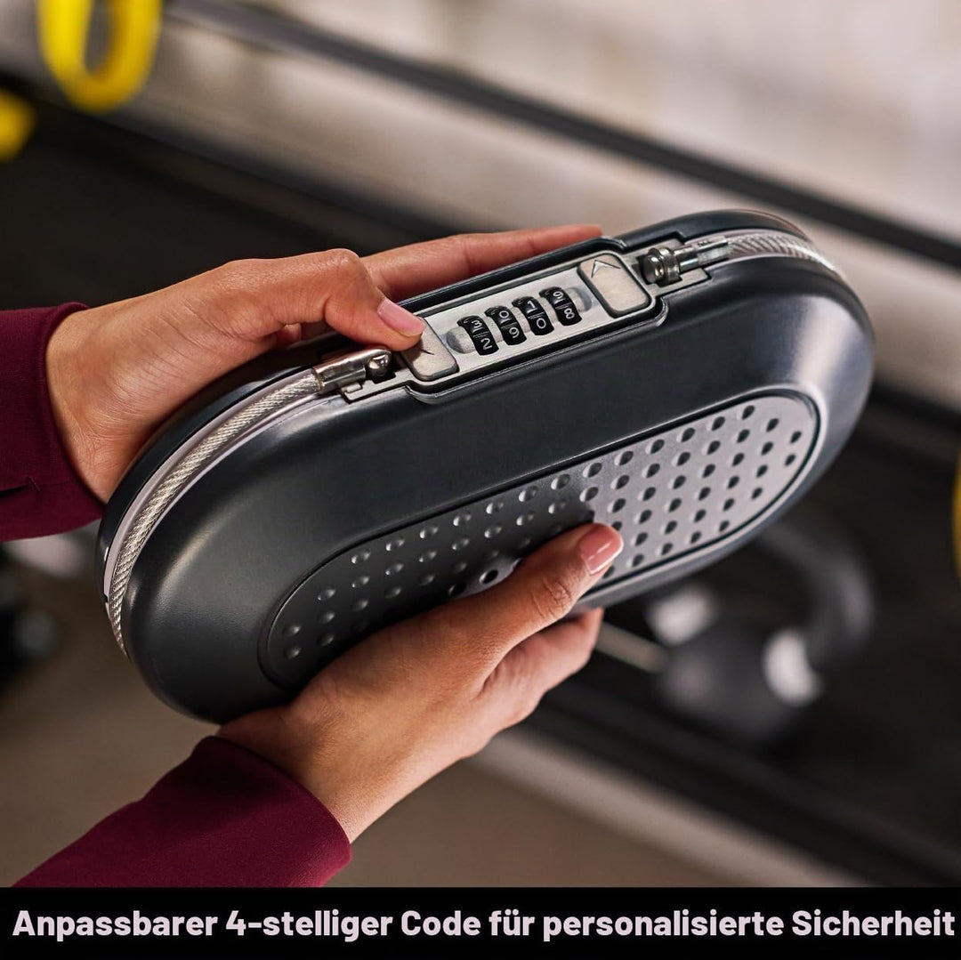 Master Lock 5900D Stellen Sie Ihre eigene Kombination tragbaren Safe EIN, Gunmetal Grey, 9-17/32 in.