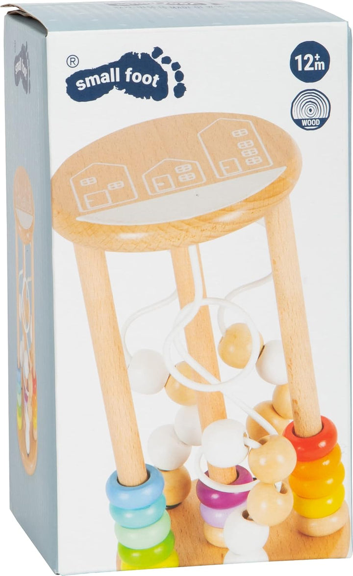 small foot Motorikspielzeug "Kugelklang" aus Holz, mit Motorikschleifen und Schiebeplättchen, ab 12