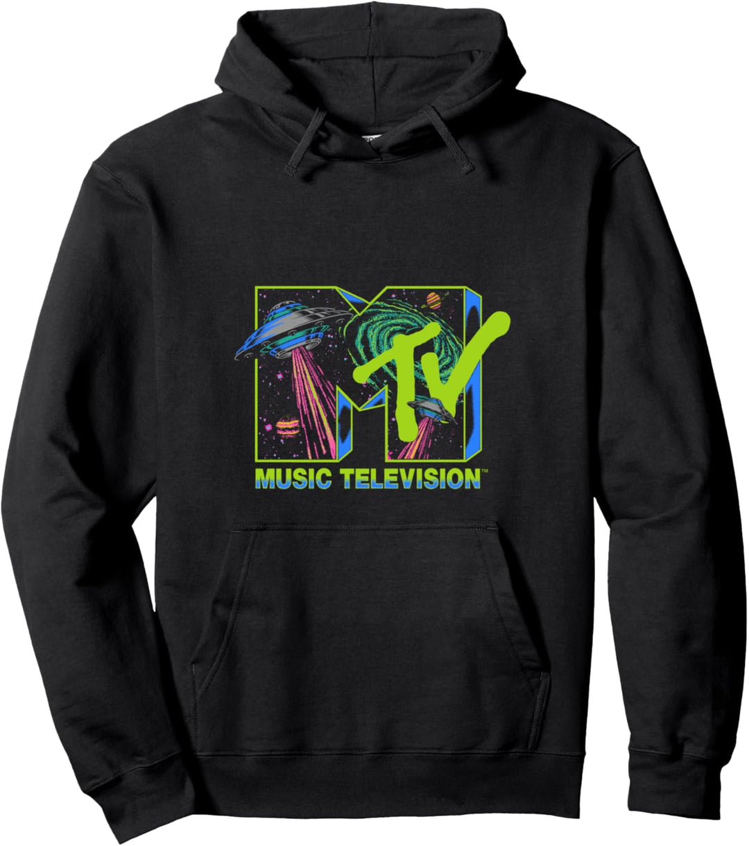 MTV Music Television Alien Invasion UFO Pullover Hoodie
