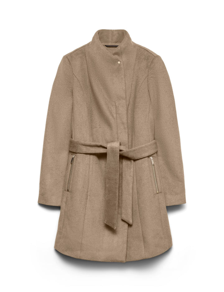 VERO MODA Female Mantel VMTWODOPE Mantel, Silver Mink/Detail:MELANGE