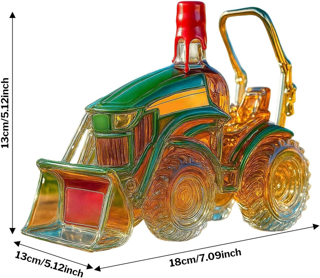 Whiskyflaschen - 3D-Weindekanter in Traktorform - Deko Aufbewahrung für Wohnzimmerschrank Haushalt G