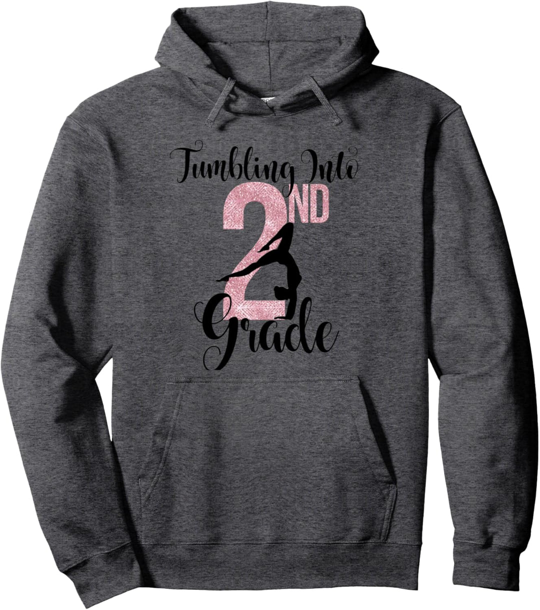 2nd Grade Gymnastks Pink Tumbling Turnerin Schule Mädchen Pullover Hoodie
