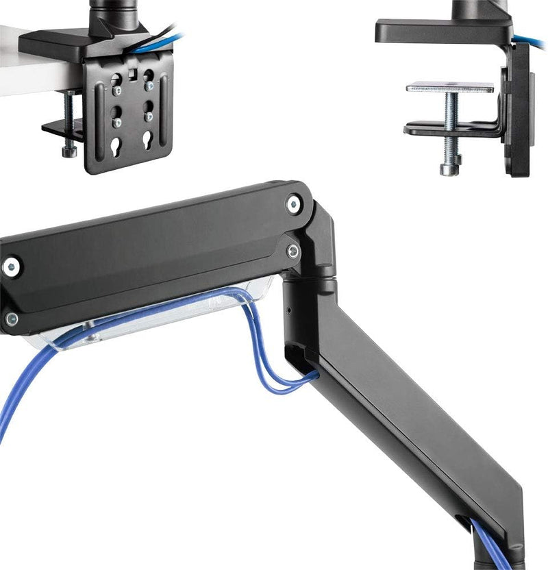 InLine® Tischhalterung mit Lifter und USB 3.0, beweglich, für 3 Monitore bis 69cm (27"), max. 3x6kg