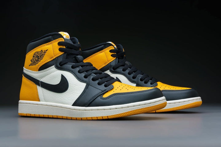 AIR JORDAN 1 Retro High OG Yellow Toe 555088-711 Size 45