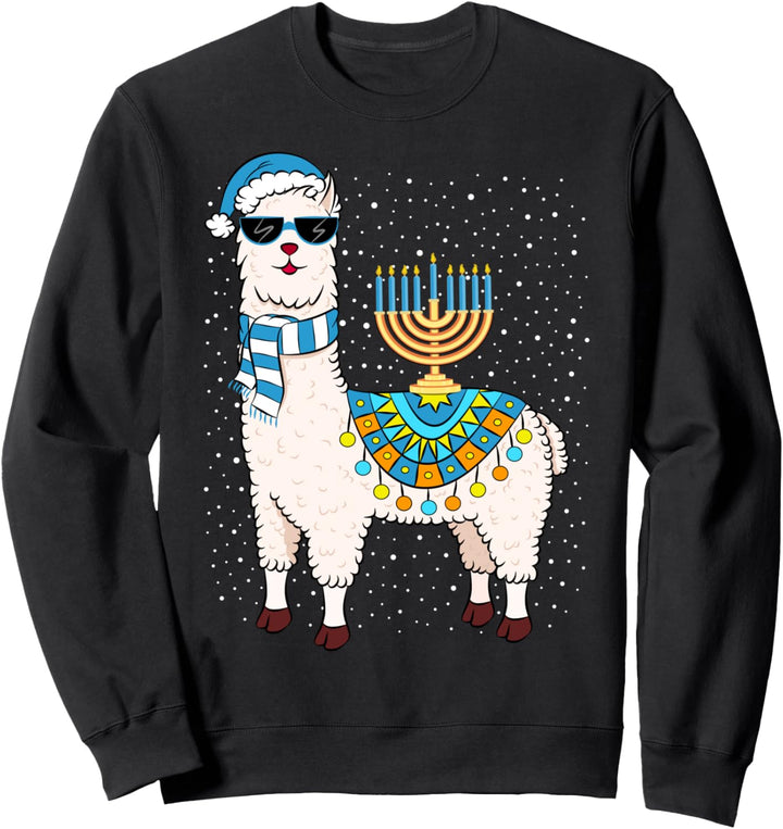 Chanukka Geschenk Menorah Chanukka Lama Sweatshirt