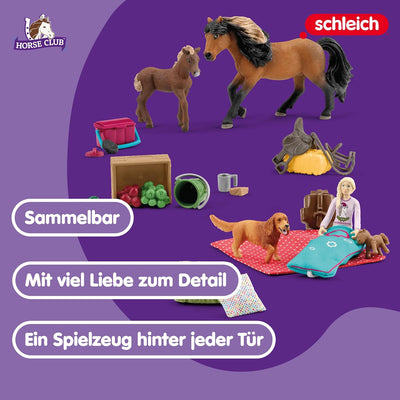 schleich 98982 Adventskalender 2023 HORSE CLUB, ab 5 Jahren, HORSE CLUB - Spielset, 24 Teile