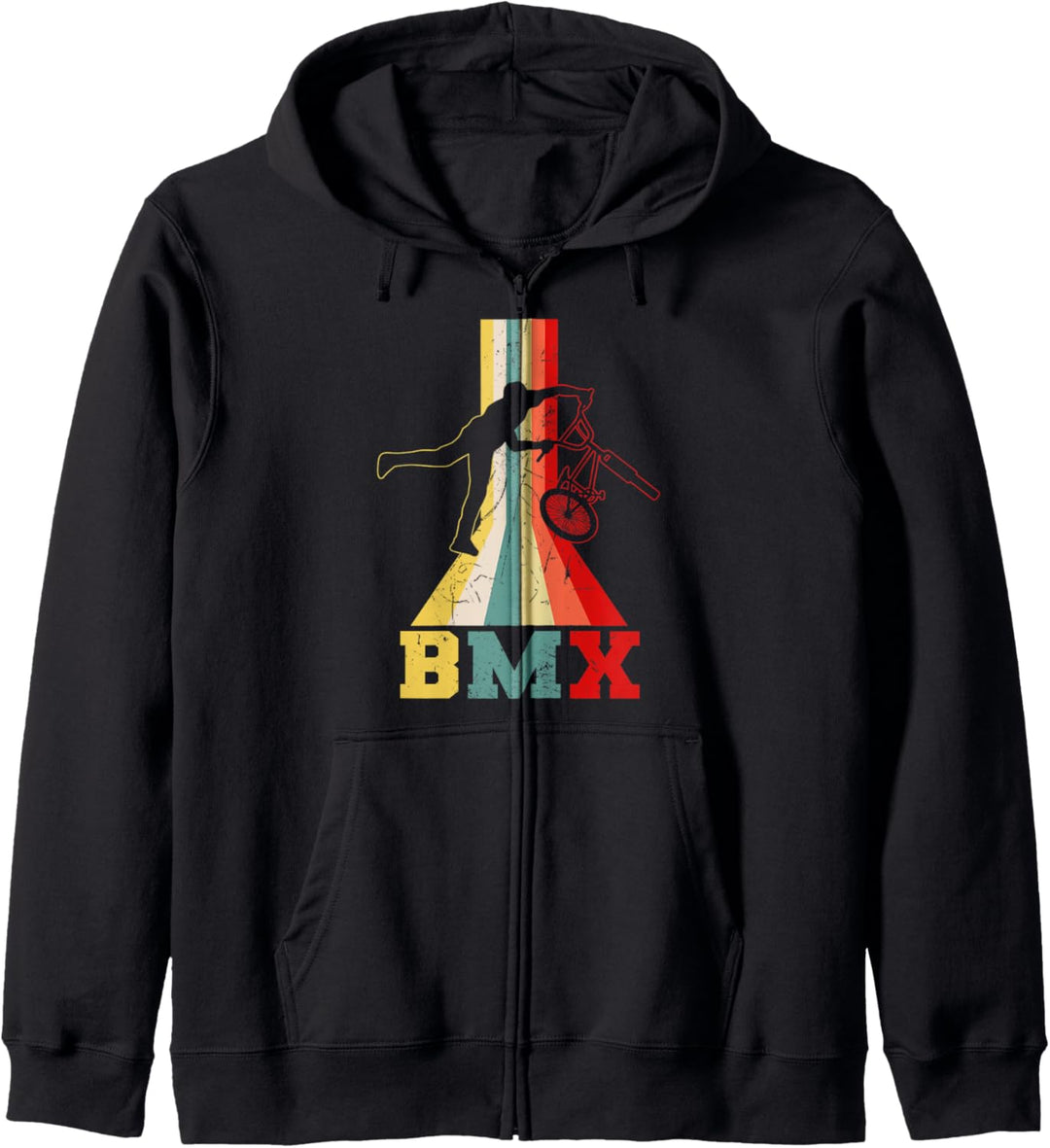 BMX Stunt Dirt Bike Vintage Retro Freestyle Fahrer Geschenk Kapuzenjacke