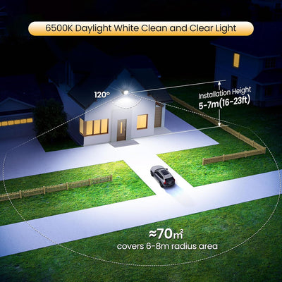MEIKEE 60W LED Strahler Aussen 6500K Kaltweiss 5200LM Superhell LED Fluter IP66 Wasserdicht LED Sche