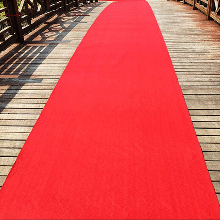 uyoyous Roter Teppich,1 x 10 m Hochzeits-Läufer Event Teppich 2mm Red Carpet Gangläufer roter Teppic