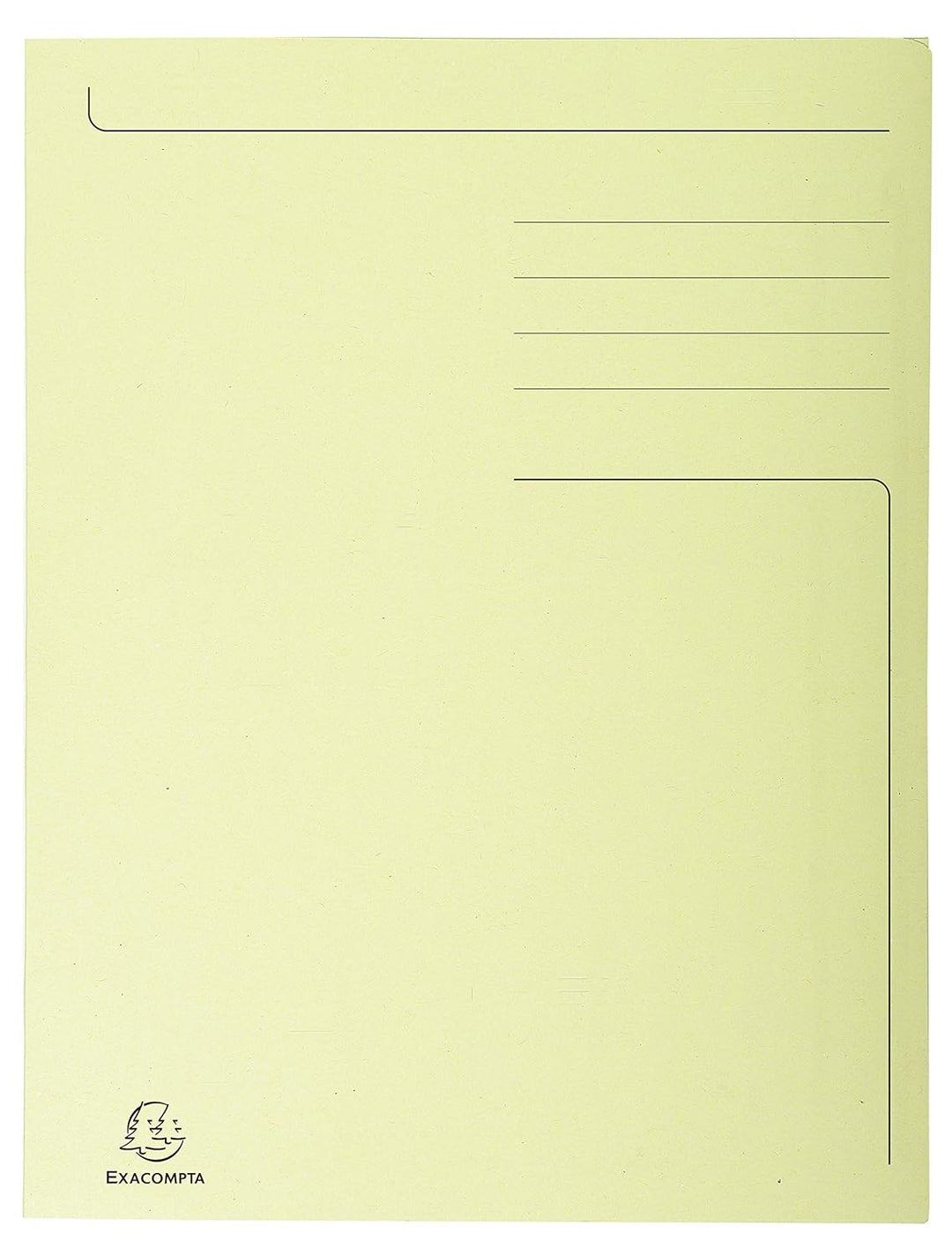 Exacompta 449005E Packung mit 50 Aktenmappen Forever, 3 Klappen, edler und ökologischer Karton 280g/