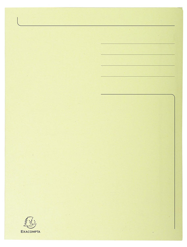 Exacompta 449005E Packung mit 50 Aktenmappen Forever, 3 Klappen, edler und ökologischer Karton 280g/