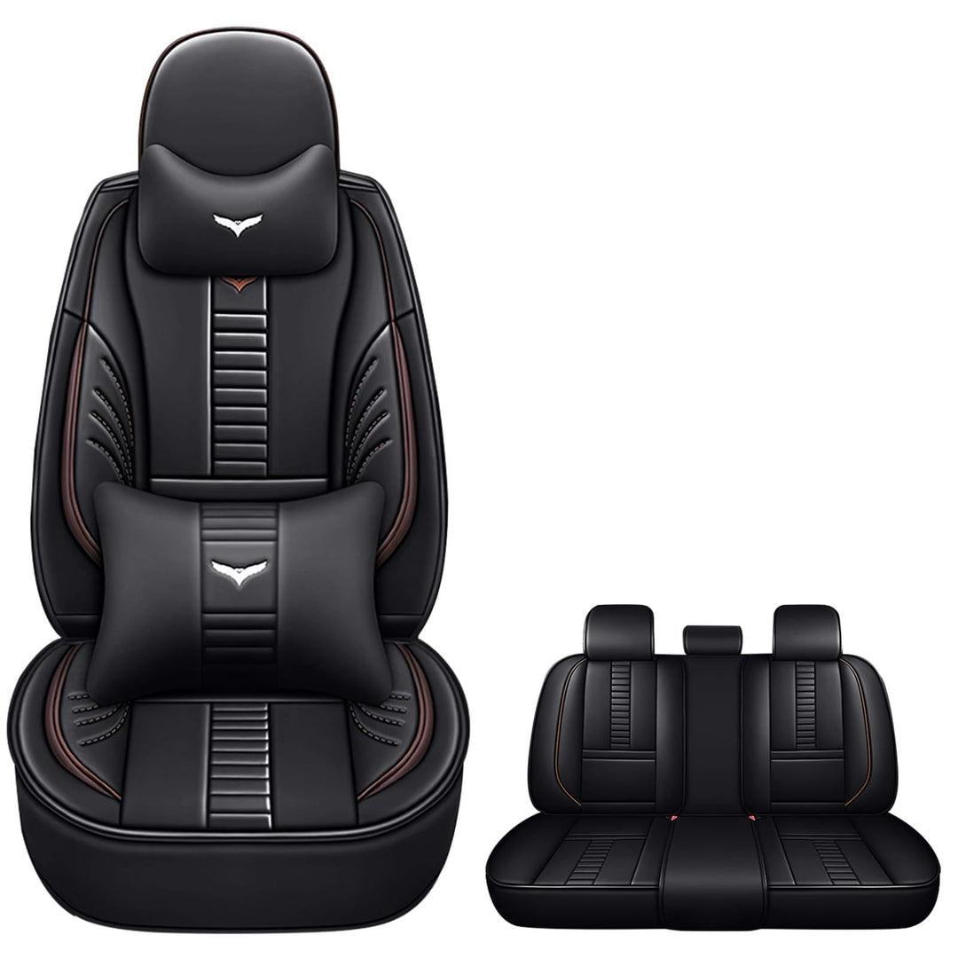 Pongchan Voll Set Auto Sitzbezüge, Autoschonbezug Universal passend für Volkswagen Amarok 2000-2023