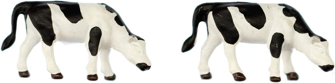 Miniblings Kuh Kühe Bauernhof Ohrstecker schwarz weiss midi - Handmade Modeschmuck I Ohrringe Stecke