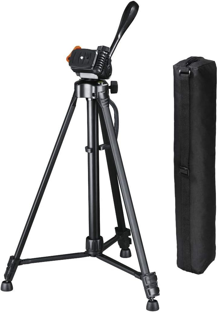 Hama Stativ „Gamma 153“ mit drehbarem Kugelkopf (leichtes Kamerastativ aus Aluminium, Fotostativ 2-F