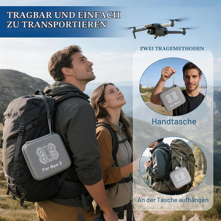 Tragetasche Case Tasche für DJI NEO 2, Tasche für DJI Neo Drone Zubehör, Stossfeste und Tragbare Dro