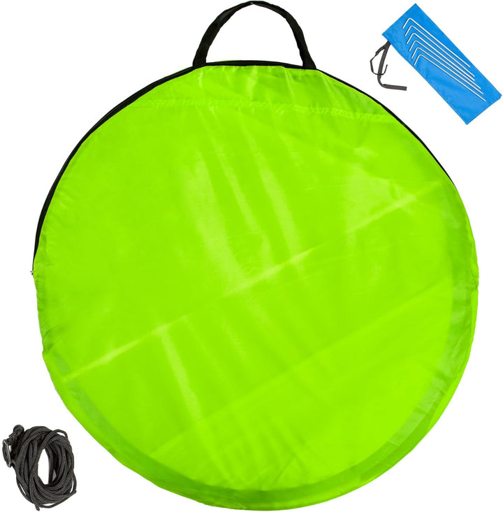 tectake® Strandmuschel Pop Up Zelt 2 Personen, Wurfzelt 220x120x100cm, Strandmuschel UV Schutz, Wind