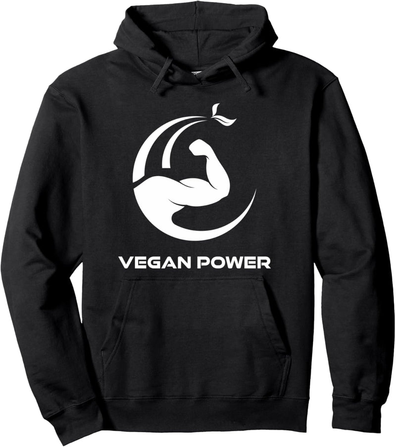 Vegan Power Veganer Vegetarier Muskeln Beast ON Fitness Gym Pullover Hoodie