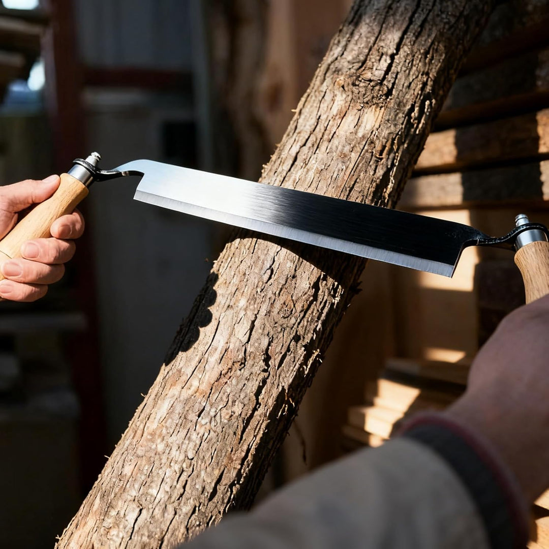 250 mm Zugmesser Reifmesser mit Hohe Schärfe: Ziehmesser Holz, Stossfestes Reifmesser, Patentiertes