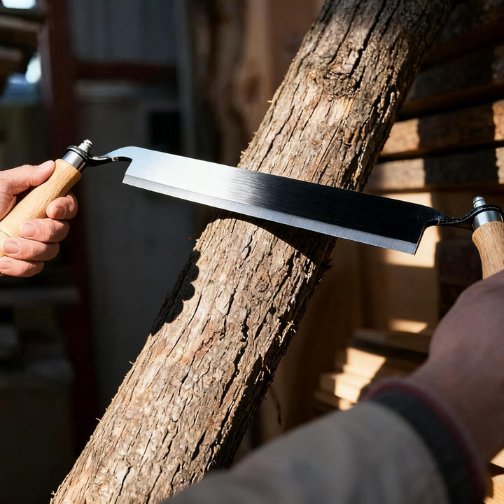 250 mm Zugmesser Reifmesser mit Hohe Schärfe: Ziehmesser Holz, Stossfestes Reifmesser, Patentiertes