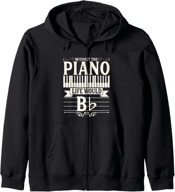 Klavier Musiklehrer Bandmusiker Kapuzenjacke