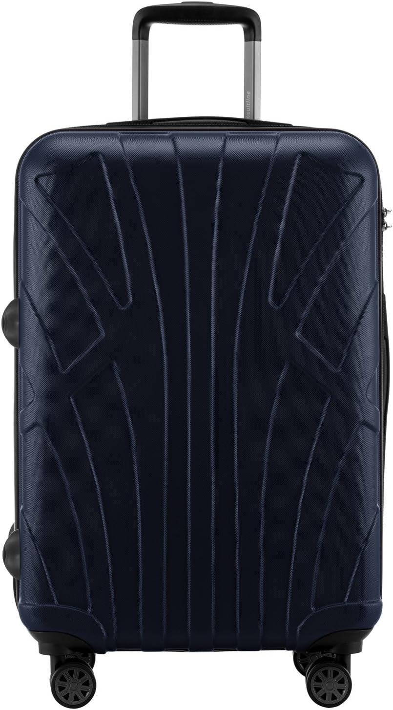 Suitline 3er Koffer-Set Trolley-Set Rollkoffer Hartschalen-Koffer Reisekoffer, TSA, (55 cm, 66 cm, 7