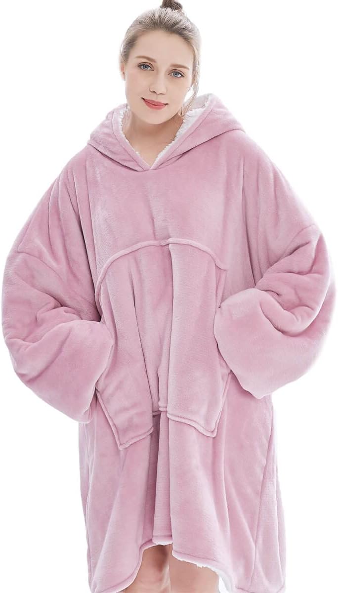 Übergrosse Hoodie Sweatshirt, Original Decke Sweatshirt, super weiche gemütliche warme komfortable R