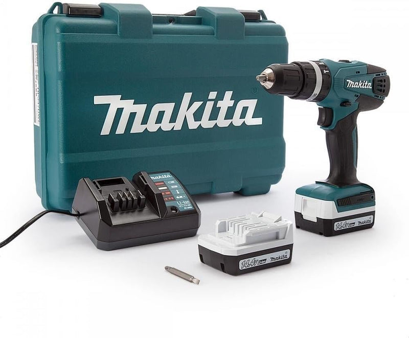 Makita HP347DWE Akku-Schlagbohrschrauber-Set 14,4V 2x 1,3Ah Basic, Basic