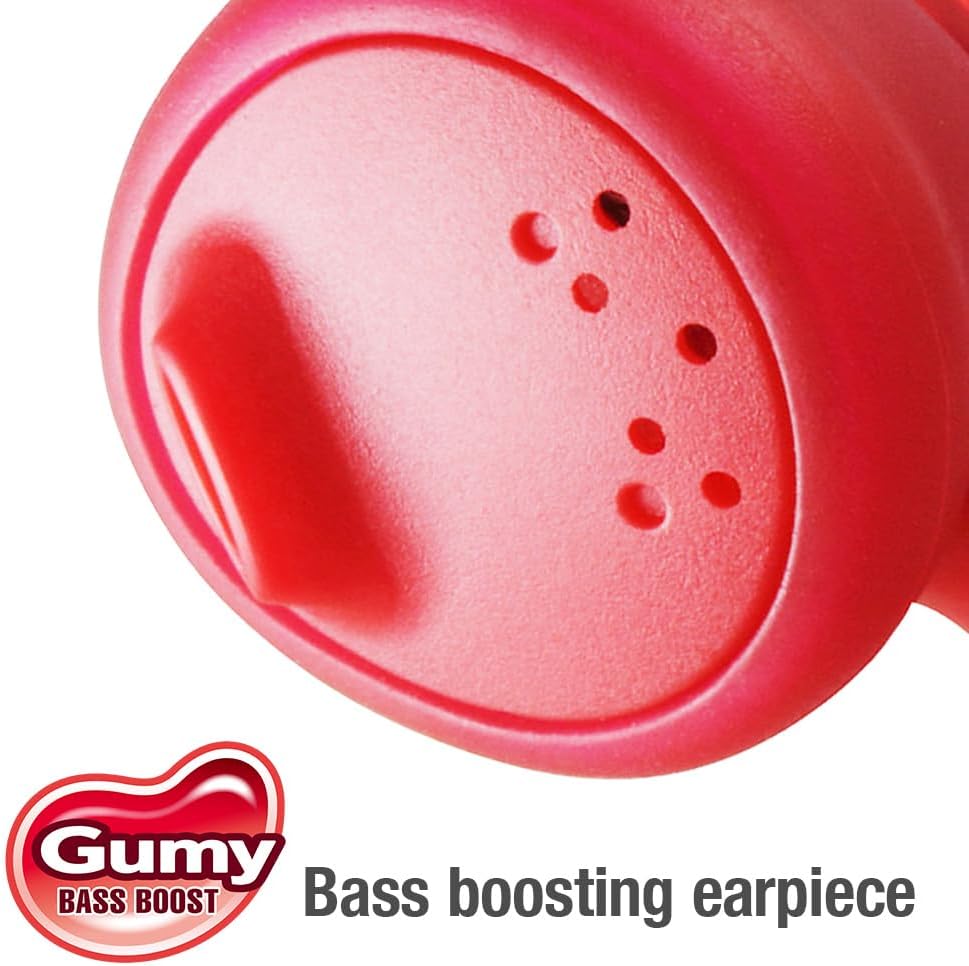 JVC HAF160R Gumy Ear Bud Headphone Red rot, rot