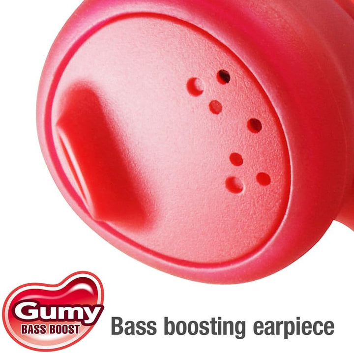 JVC HAF160R Gumy Ear Bud Headphone Red rot, rot