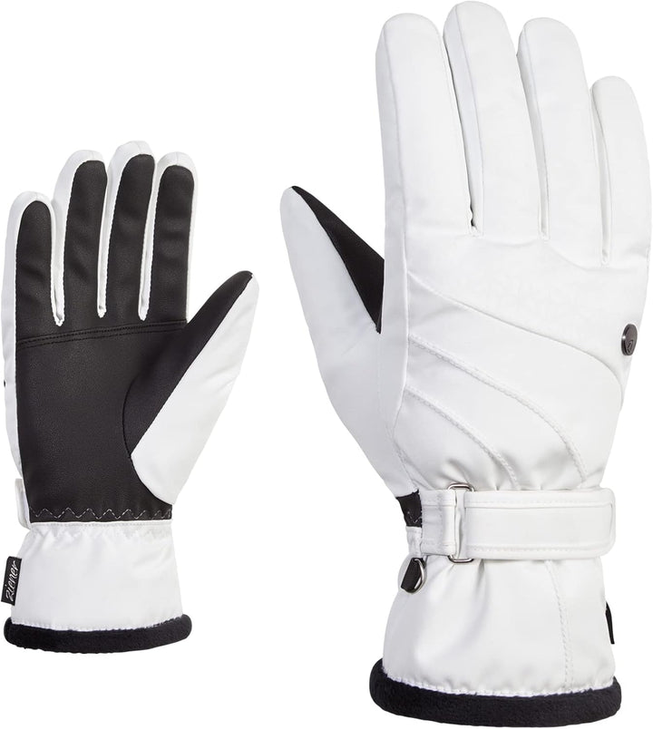 Ziener Damen Kasa Ski-Handschuhe/Wintersport | extra warm, atmungsaktiv, G-Loft 6 Weiss, 6 Weiss