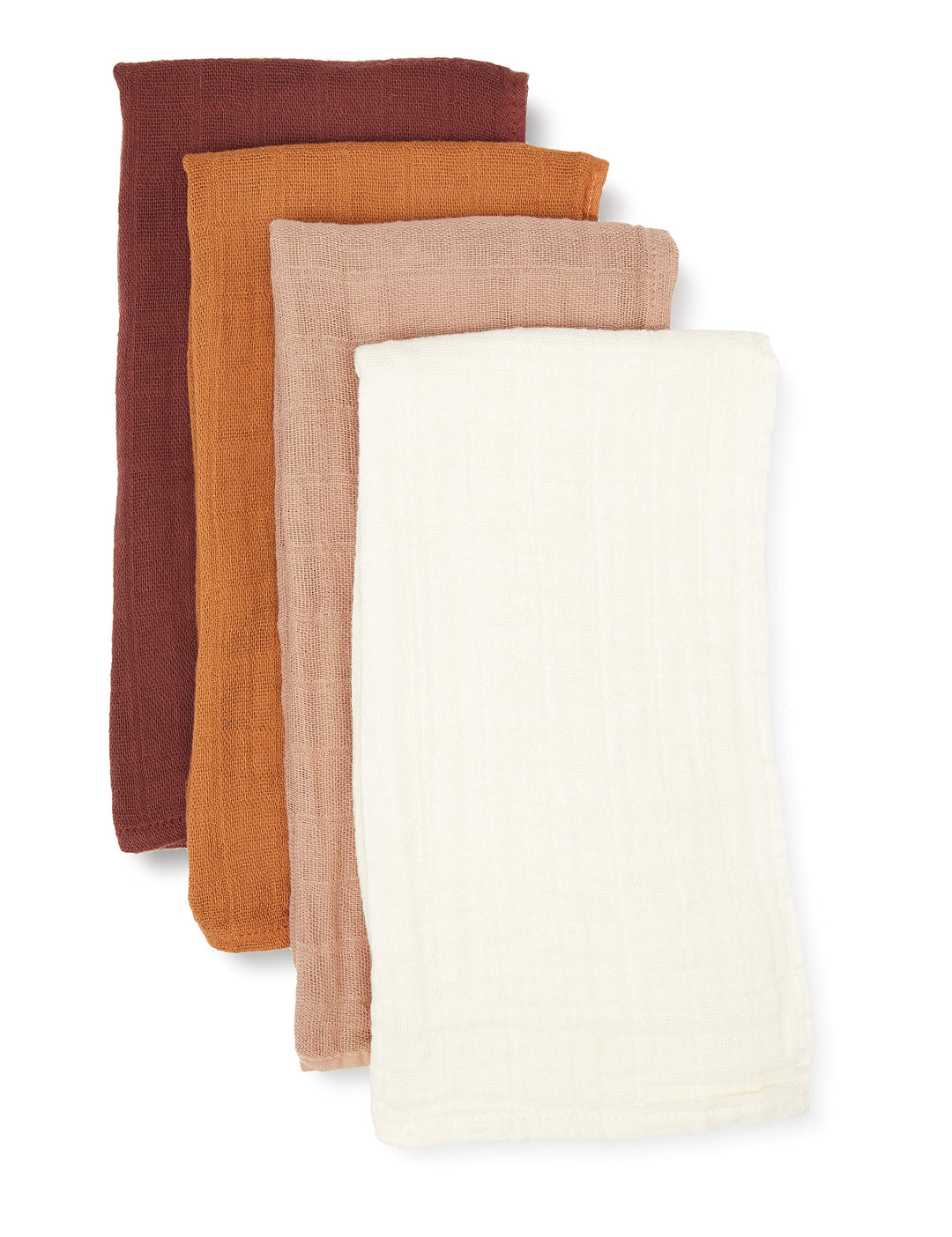 PIPPI Unisex Baby Muslin Cloth Solid Lätzchen, Mahogany, 65x66