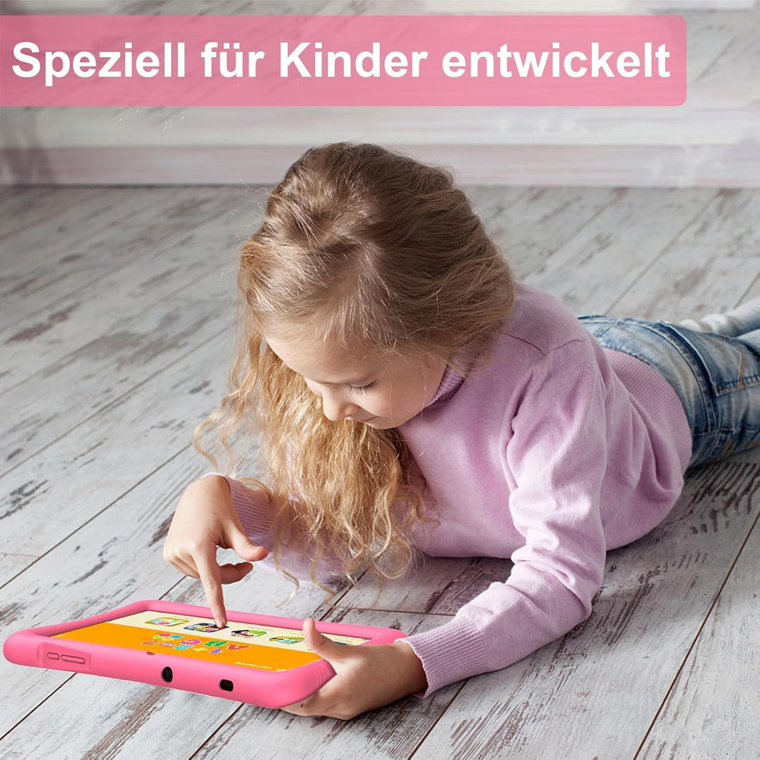 Semeakoko Kinder Tablet 10 Zoll Android 13, Kids Tablet Quad Core Processor 1.6GHz, 3GB RAM/32GB ROM