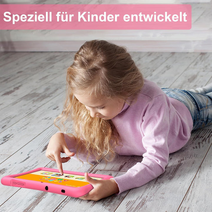 Semeakoko Kinder Tablet 10 Zoll Android 13, Kids Tablet Quad Core Processor 1.6GHz, 3GB RAM/32GB ROM