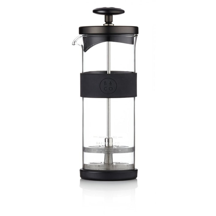 Barista and Co Milchaufschäumer mit Silikongriff, Geschützmetall, Acryl