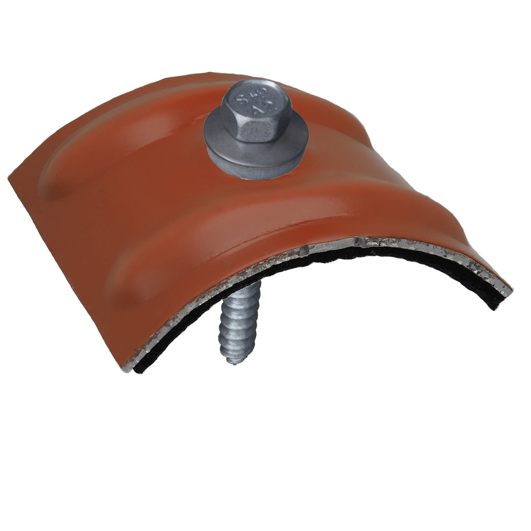 200 Kalotten Sinus Kupferbraun RAL 8004 24° Profil 76/18 Wellplatten + Fassadenbauschrauben 6,5x64 2