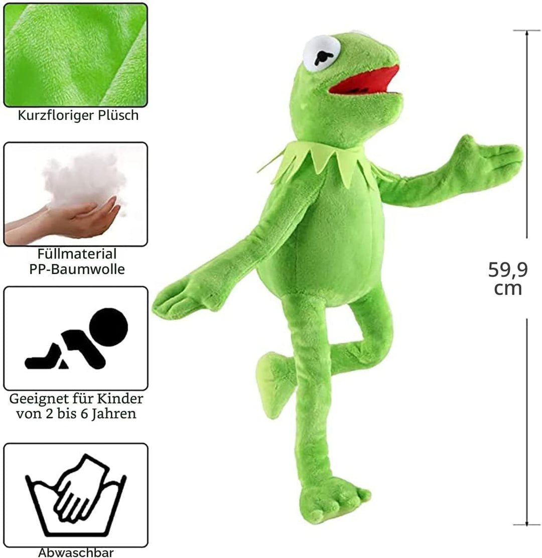 Kermit der Frosch Handpuppe PlüSchtier Frosch Handpuppen für Kinder Tier Kuscheltier Spielzeug 23.6i