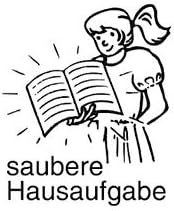 Elbi Stempelset: 4 x Hausaufgabenstempel (Hausaufgabe nicht gemacht, Hausaufgabe unvollständig, saub