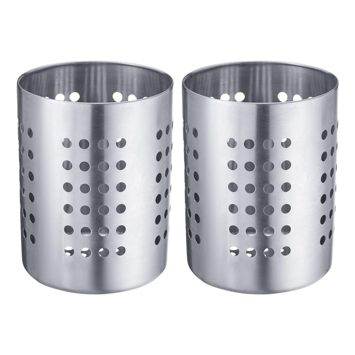 Westmark 2 Besteckkörbe/Küchenutensilienhalter, rund, Durchmesser: je 10 cm, Höhe: je 13 cm, Rostfre