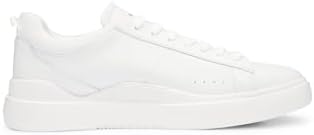 HUGO Herren Blake Tenn Sneakers aus Glattleder mit Cupsohlen Grösse 39 EU Weiss, 39 EU Weiss