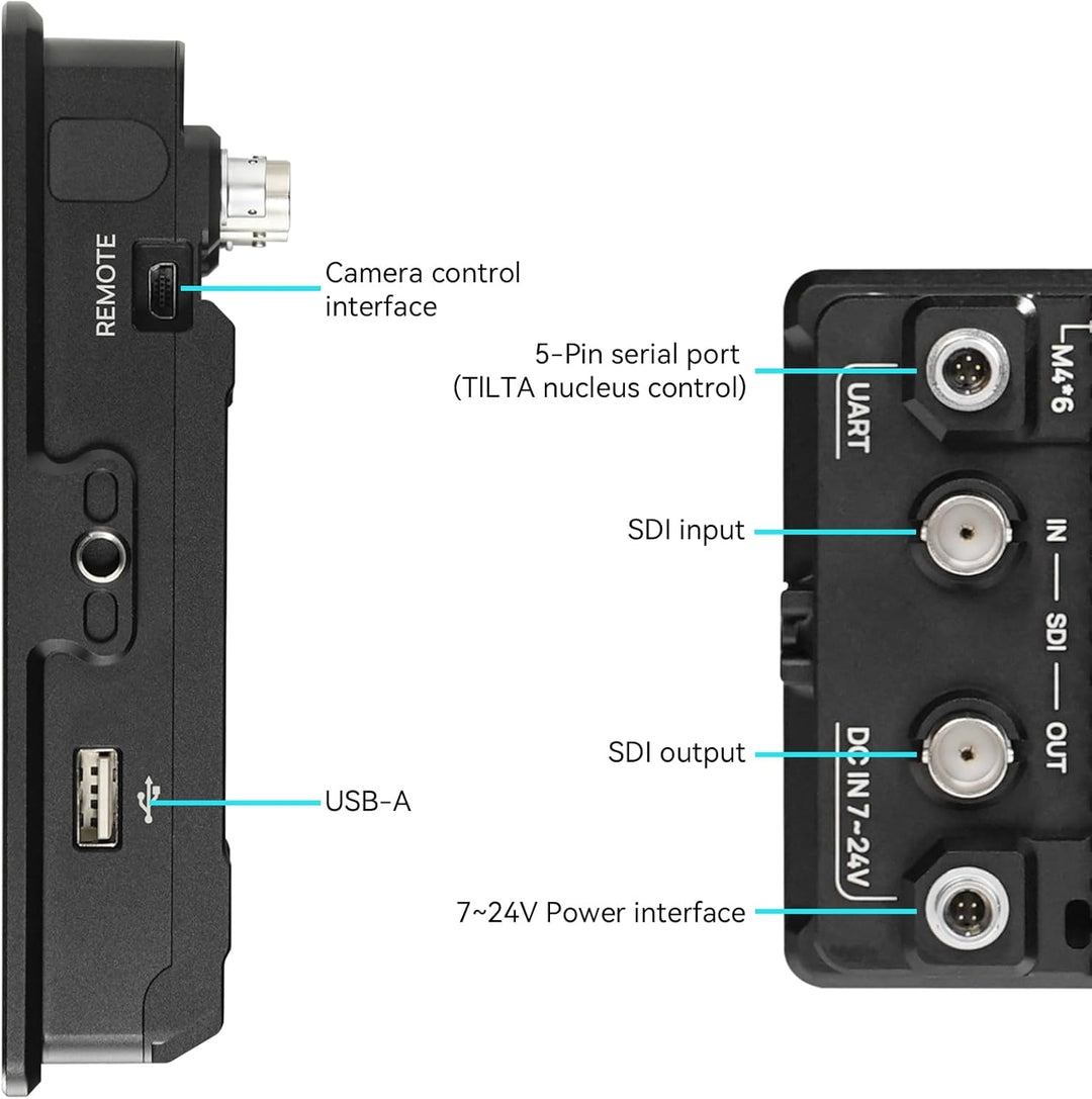 Portkeys BM5 IV 5,5 Zoll 2000nit Kamera-Kontroll-Feldmonitor, Dual-Screen-Camcorder-Monitor für Sony