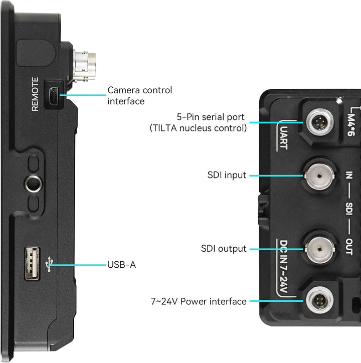 Portkeys BM5 IV 5,5 Zoll 2000nit Kamera-Kontroll-Feldmonitor, Dual-Screen-Camcorder-Monitor für Sony