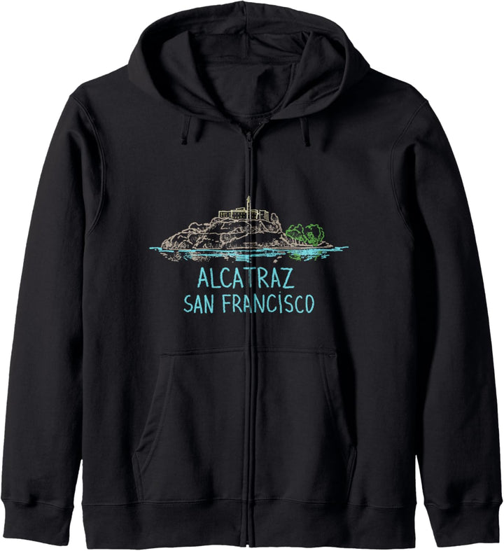 Alcatraz San Francisco Kapuzenjacke