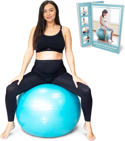 BABYGO Gymnastikball Schwangerschaft Sitzball Büro Schwanger Yoga Pezziball | inklusive Schwangersch