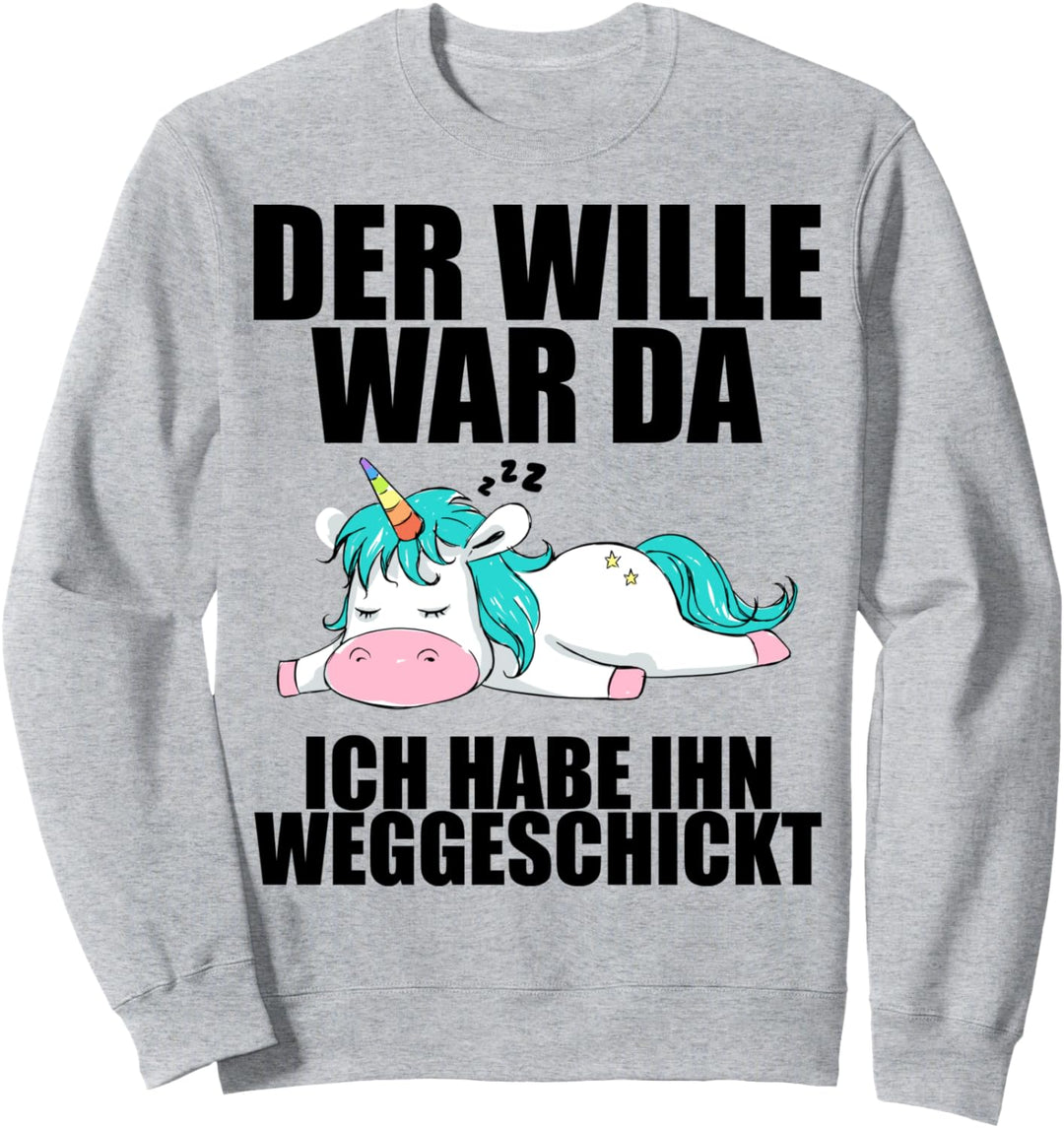 Lustig Spruch Einhorn Mitarbeiterin Arbeitskollege Kollegin Sweatshirt